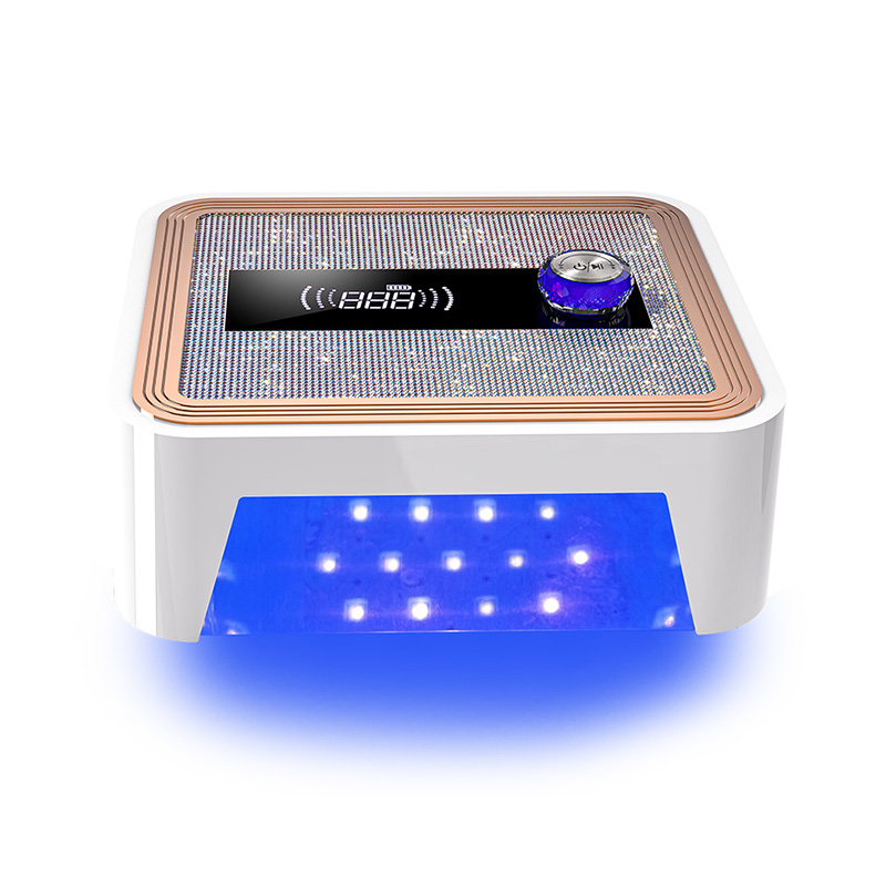 L14 Rechargeable Diamond-Encrusted Nail Lamp With Memory Function